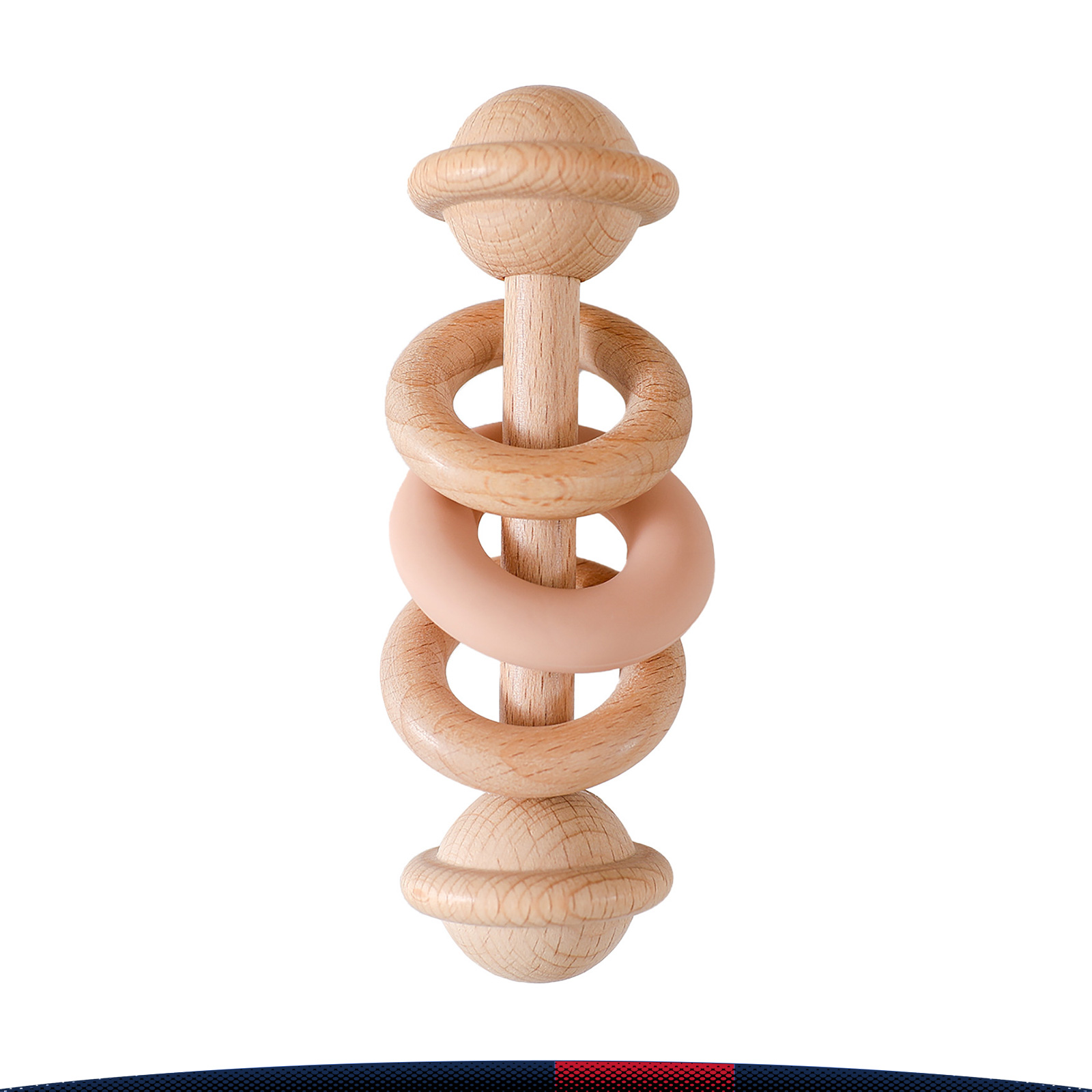 Narde Wooden Ring Rattle 7