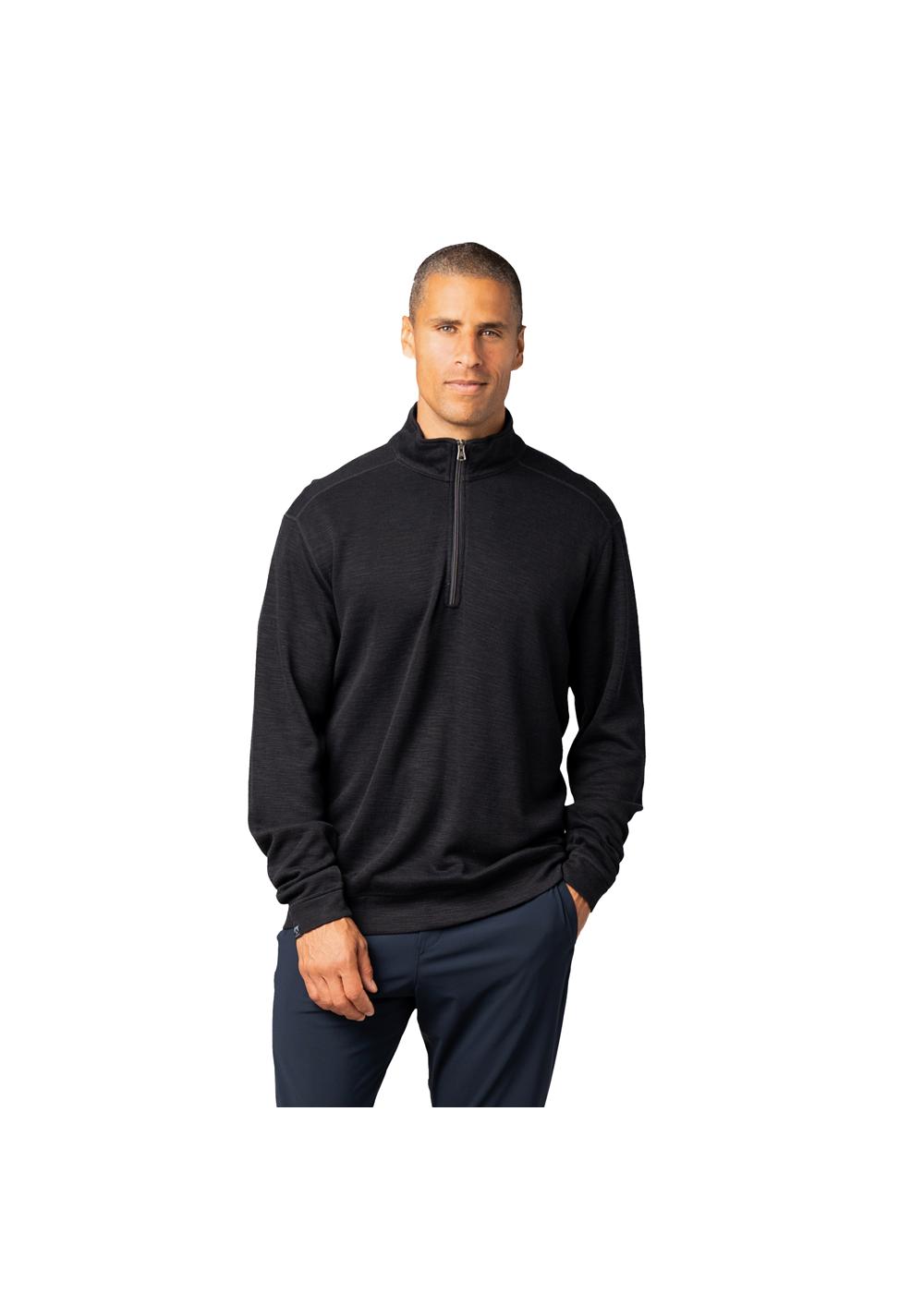 Storm Creek Men's Shoreliner Cotton/Bamboo Blend Quarter Zip, custom hoodie or sweatshirt with logo imprint 7