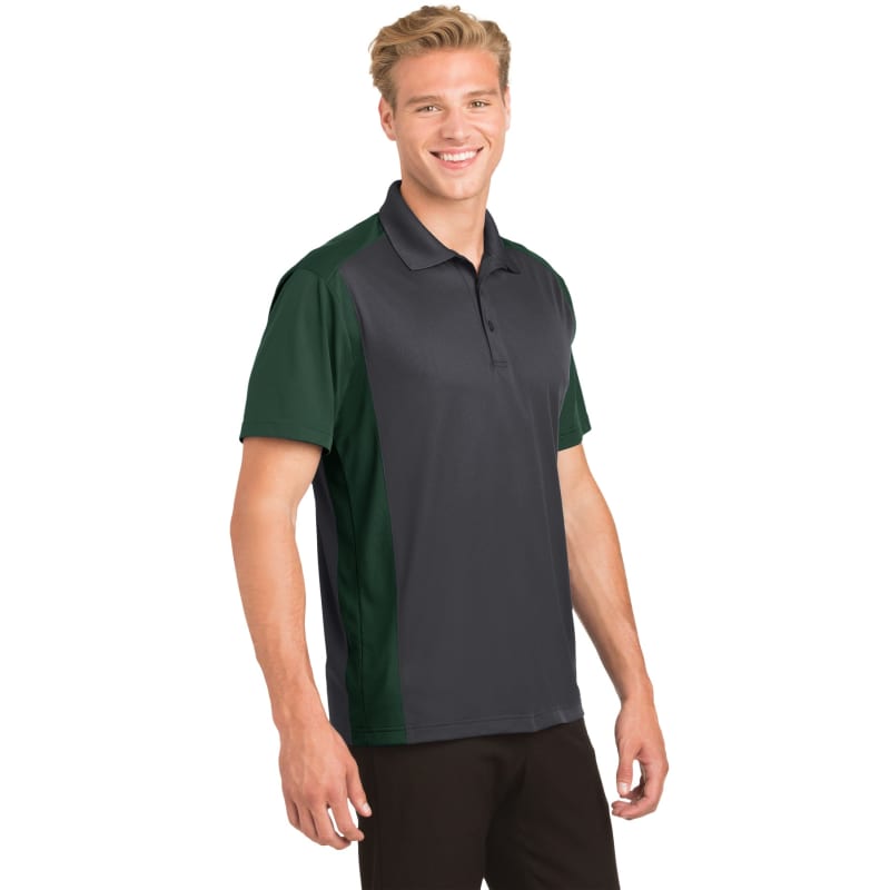 Sport-Tek Colorblock Micropique Sport-Wick Polo. 2