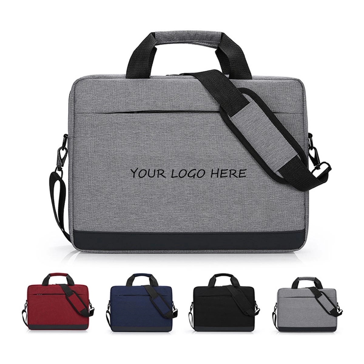 Heathered Laptop Briefcase 1
