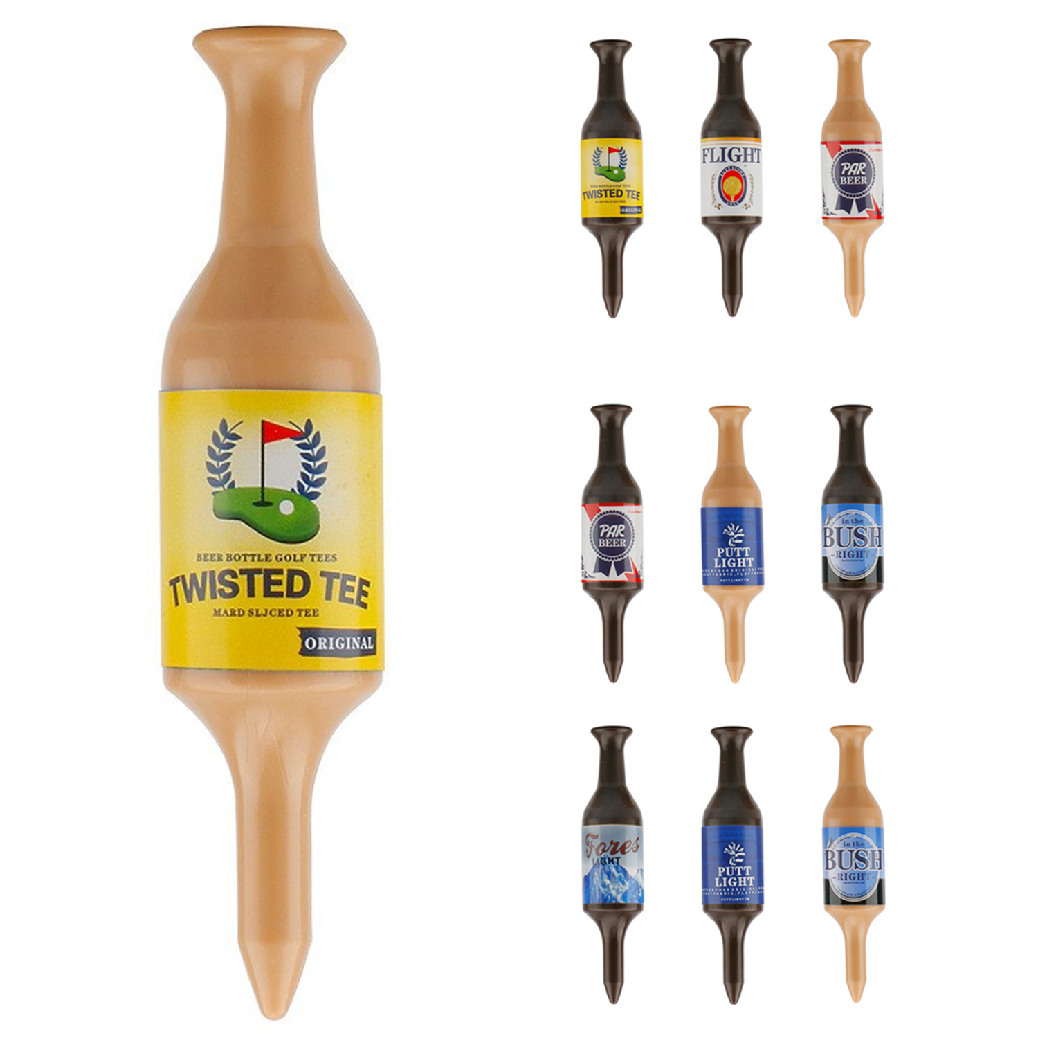 Mini Beer Bottle ABS Golf Tee 15