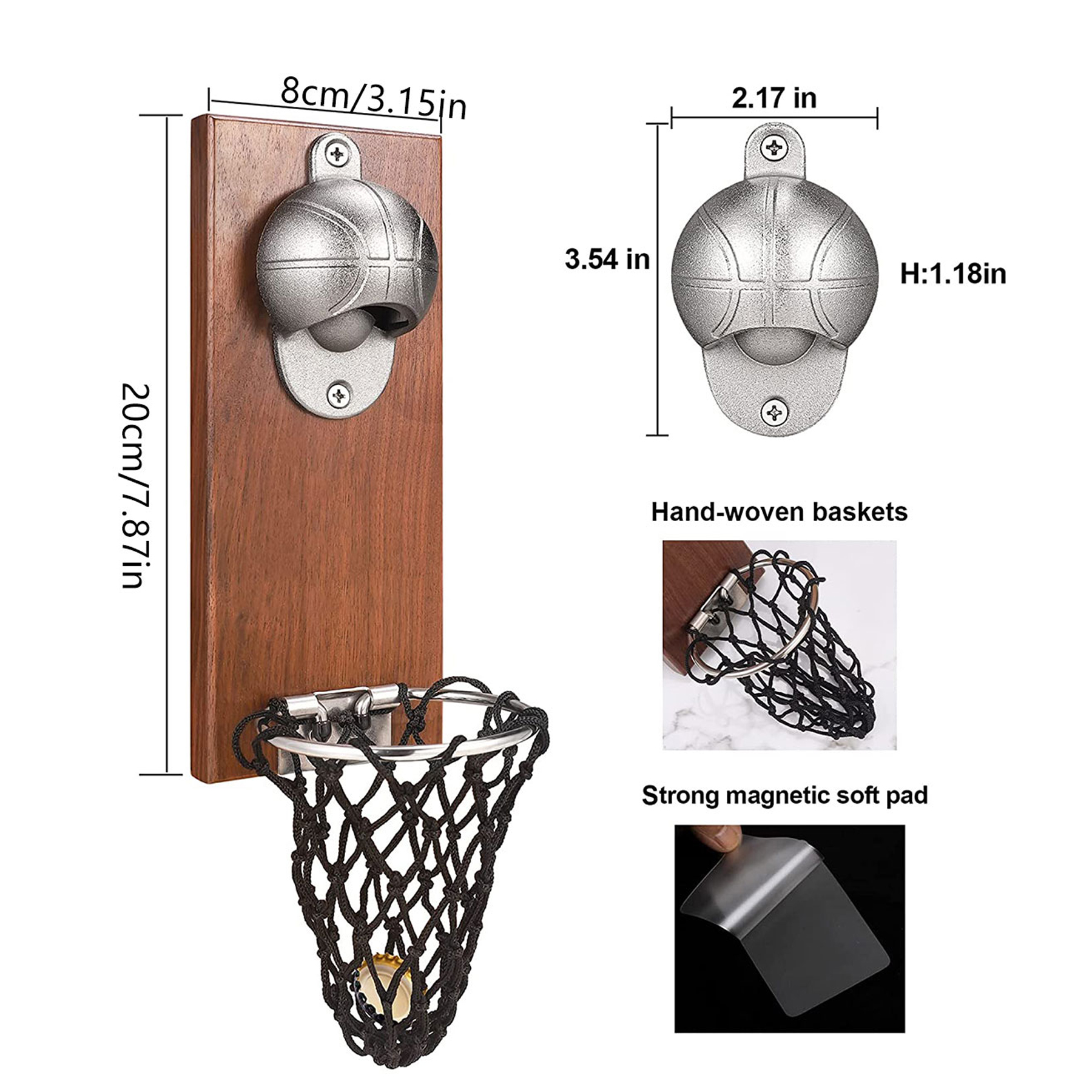 Magnetic Wall Mounted Bottle Opener 3