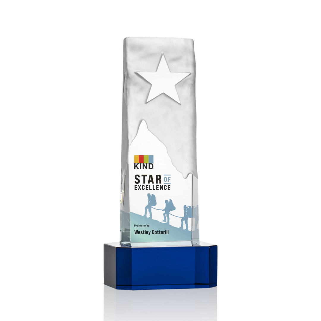 Stapleton Star VividPrint™ Award on Base - Blue 2