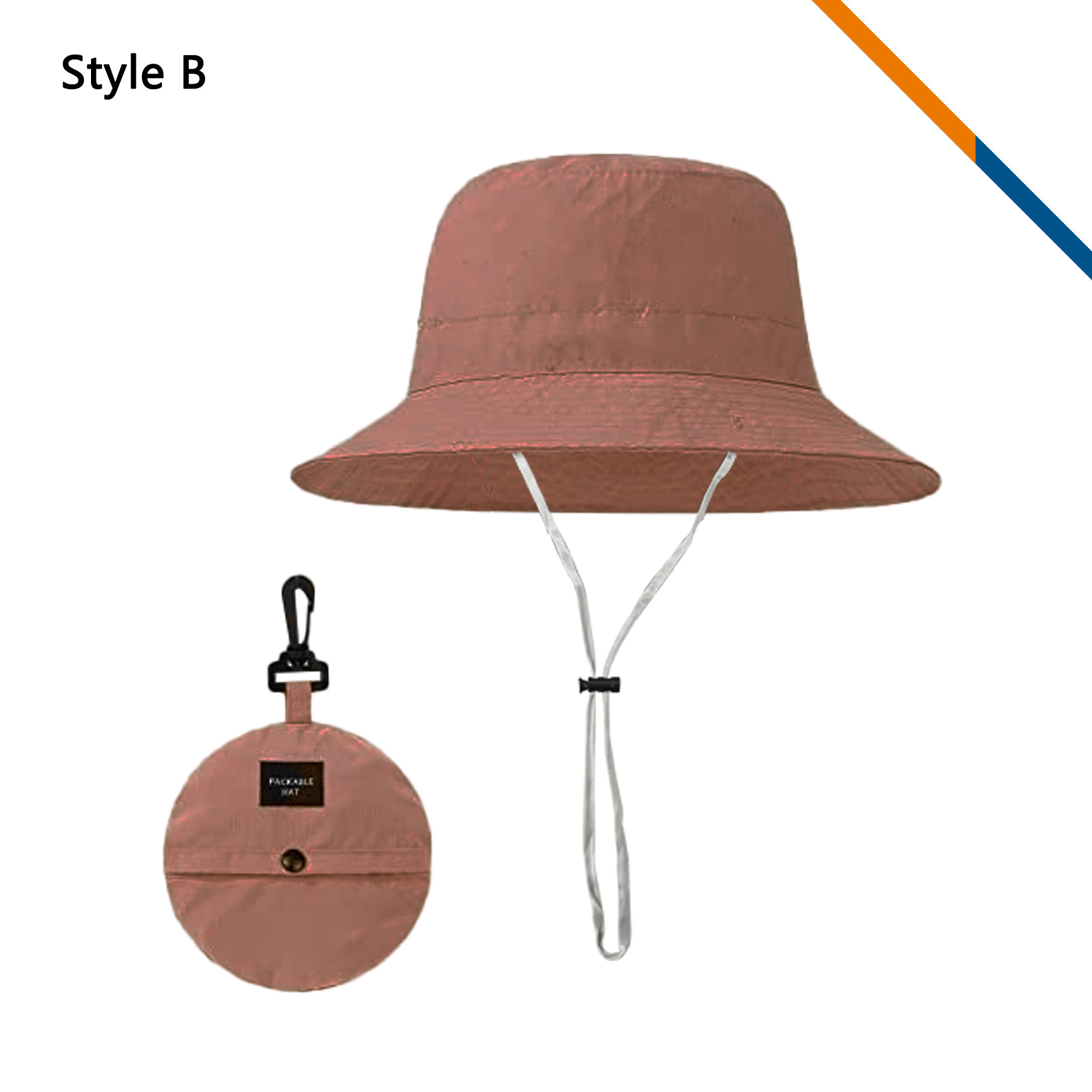 PeakBrim Foldable Hiking Bucket Hat With String 38