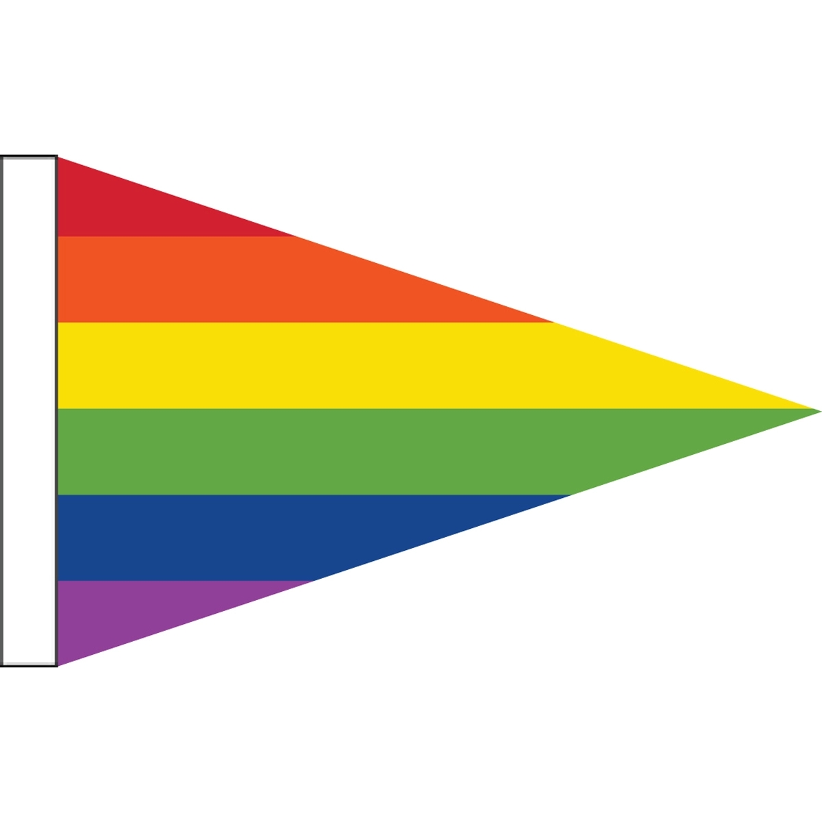 Rainbow Pennant Motorcycle Flag 2