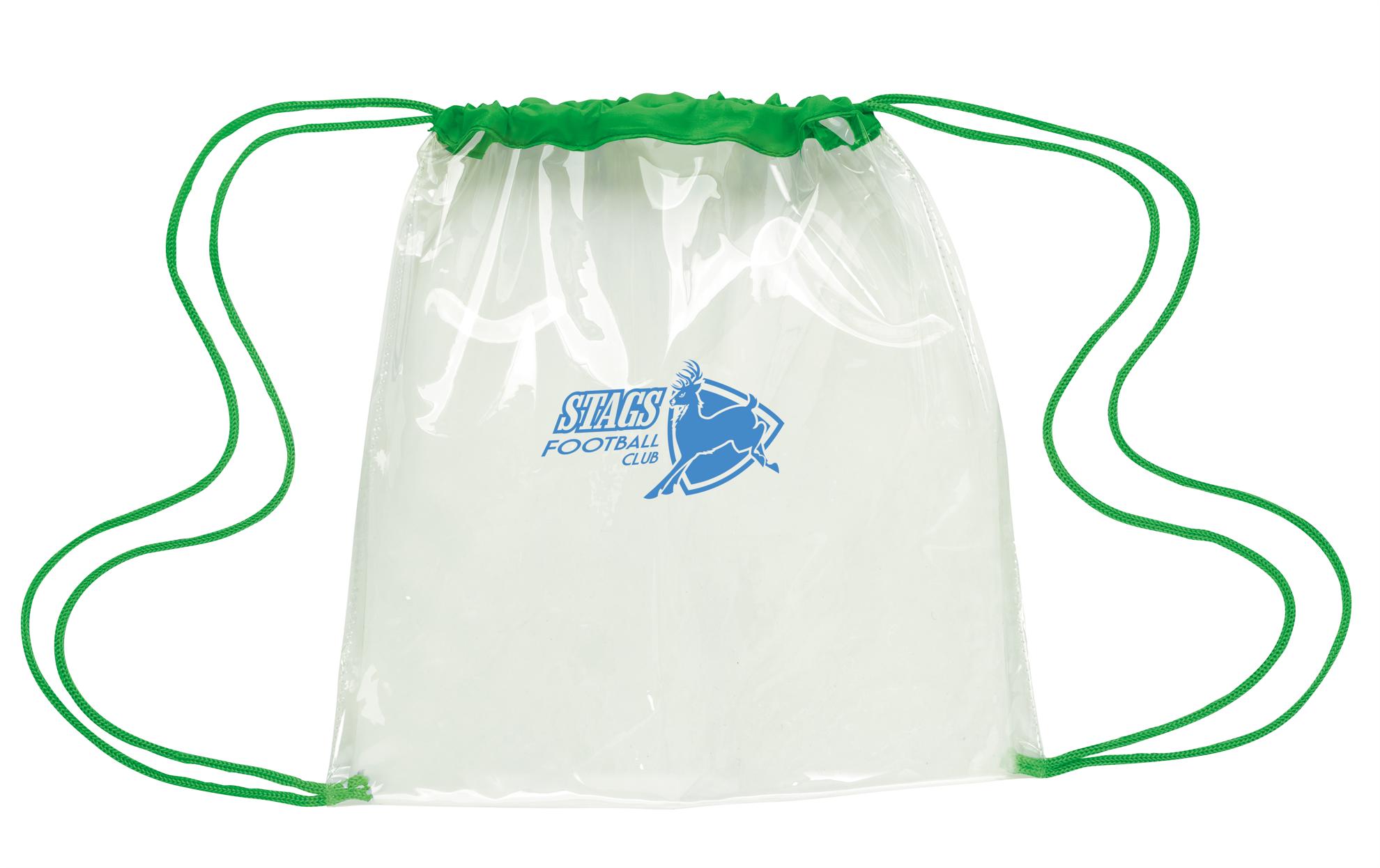 Good Value™ Clear Game Drawstring Backpack 13