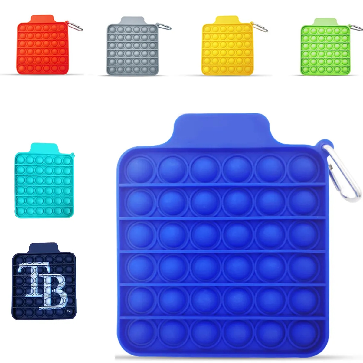 Push Pop Silicone Bubble Stress Relief Toys Squishy Washable 2
