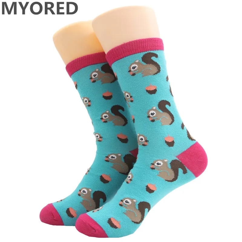 Cute Animal Crew Socks for Women, custom women's shirt with logo imprint 2