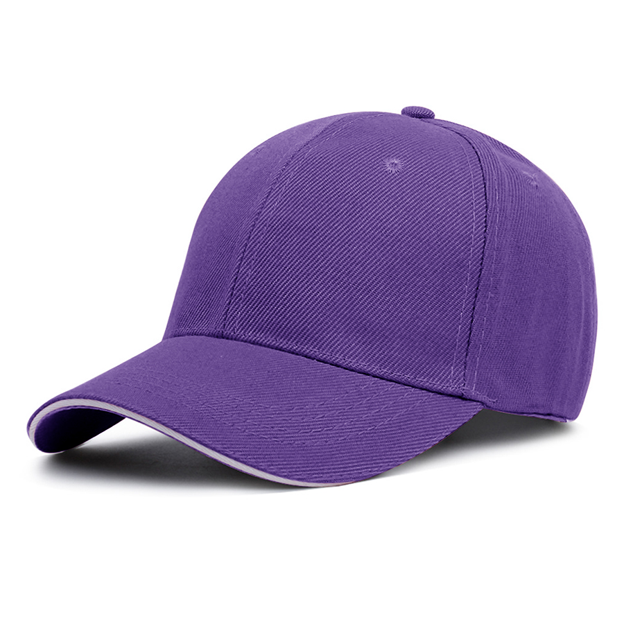 Stock Solid Color Poly Twill 6-Panel Baseball Cap w/ 3