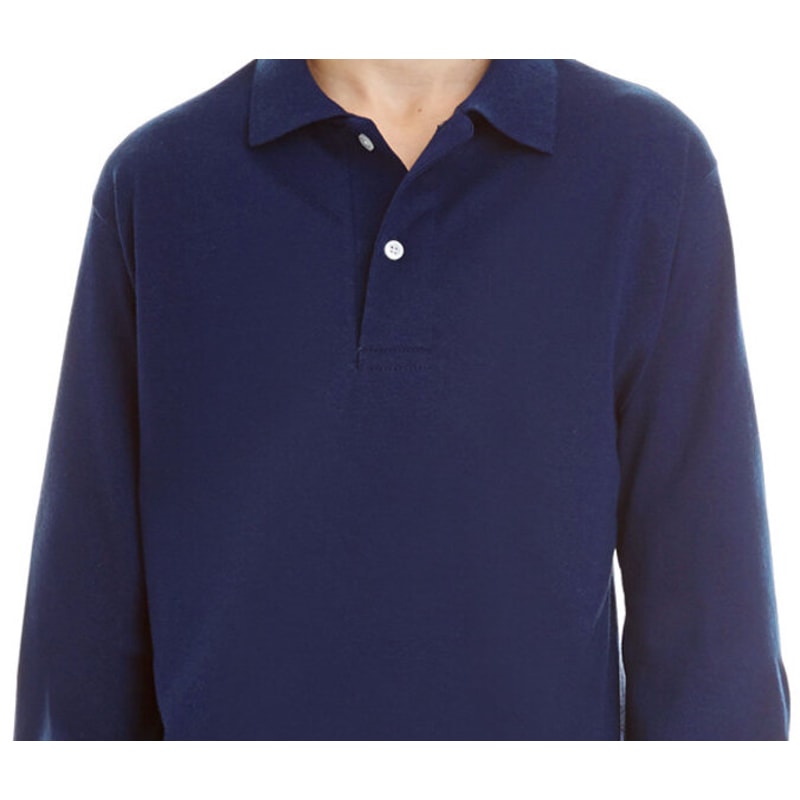 Jerzees Youth SpotShield™ Long-Sleeve Jersey Polo 3