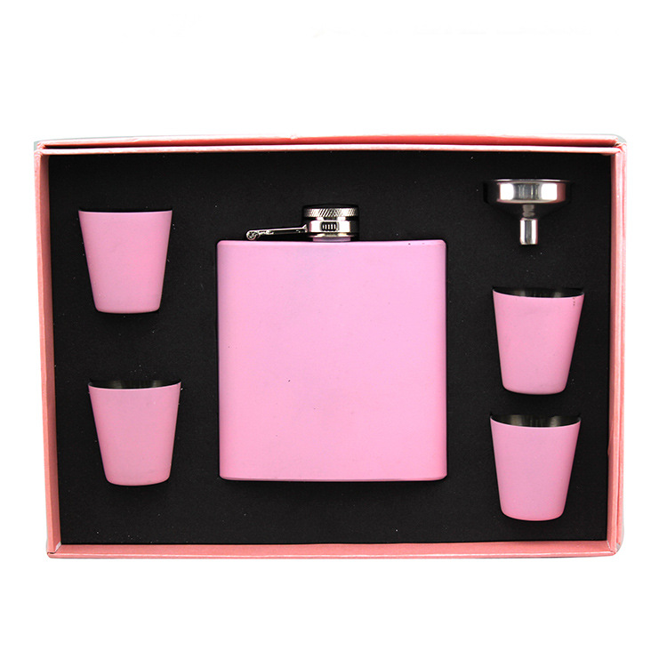 Stainless Wine Whisky Steel Hip Flask Set 1