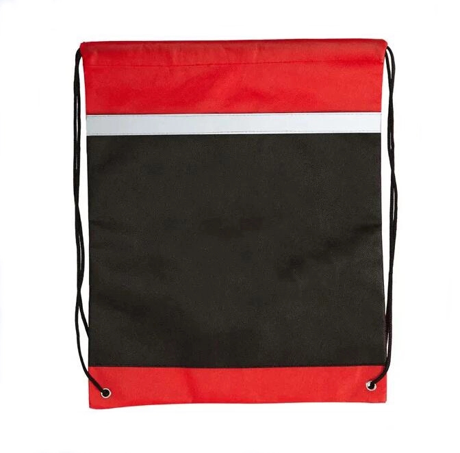 NON-WOVEN Reflective Drawstring Backpack 3