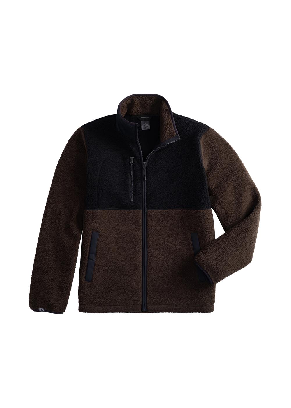 Storm Creek Men's Warm Up Colorblock Sherpa Fleece Jacket