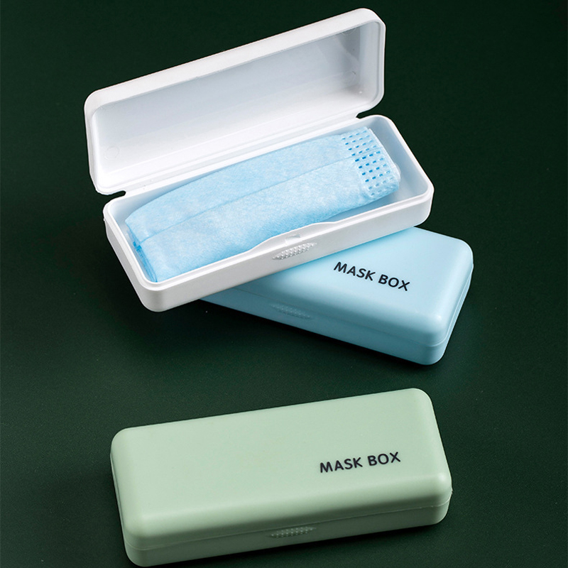 Folding Mask Case Container Portable Mask Container Storage Organizer 2