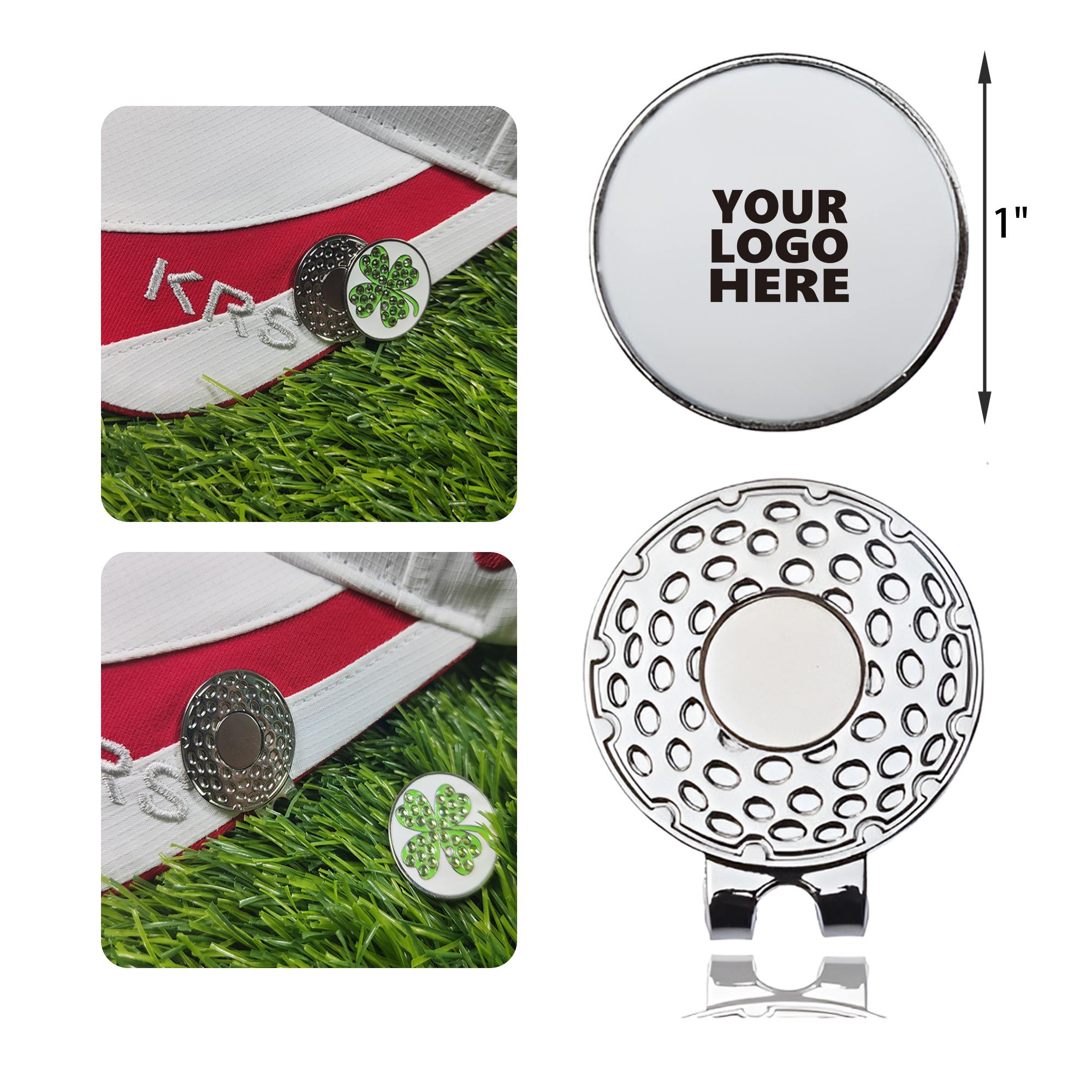 MOQ 50 PCS Stylish Golf Magnetic Hat Clip 1