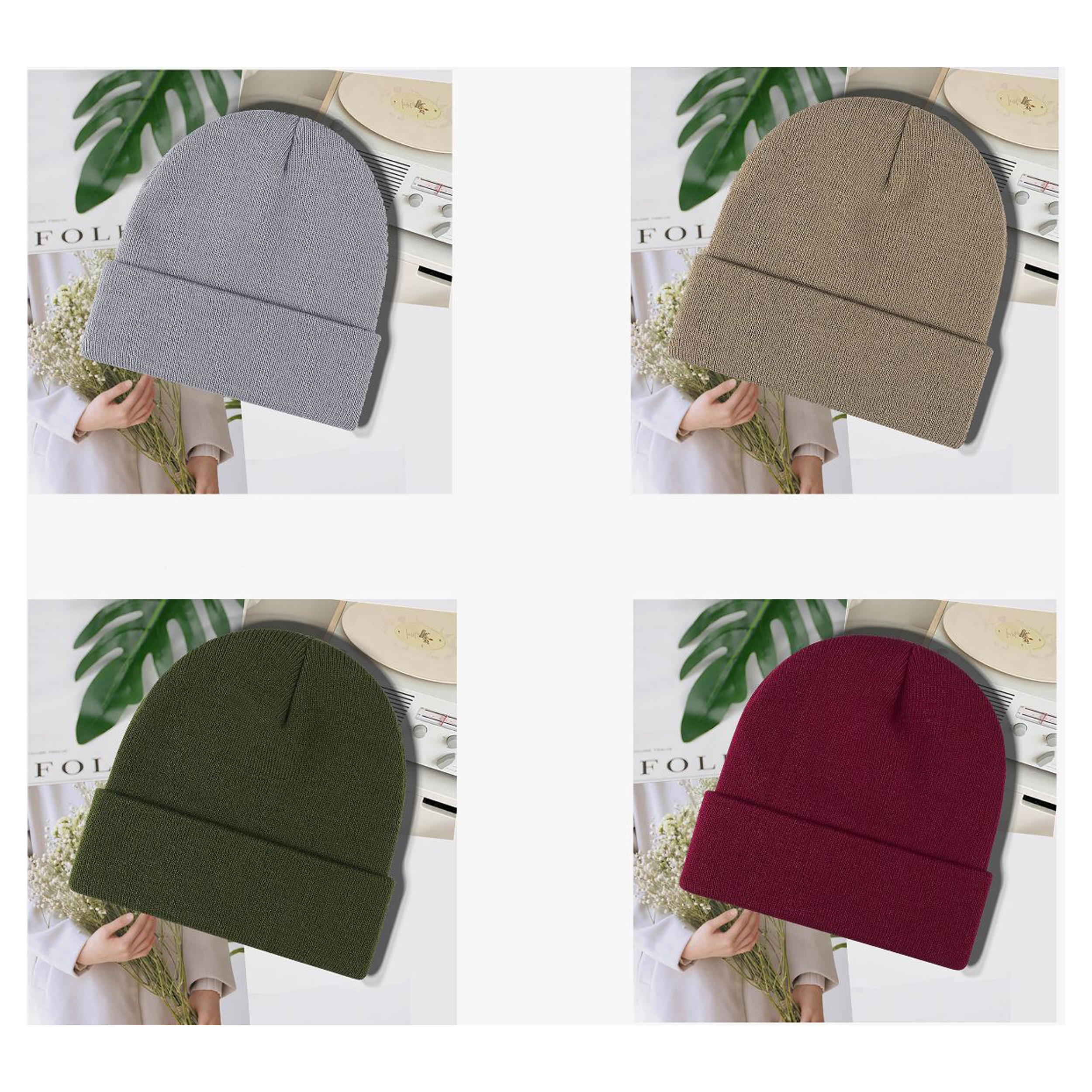 Warm Knit Hat 4