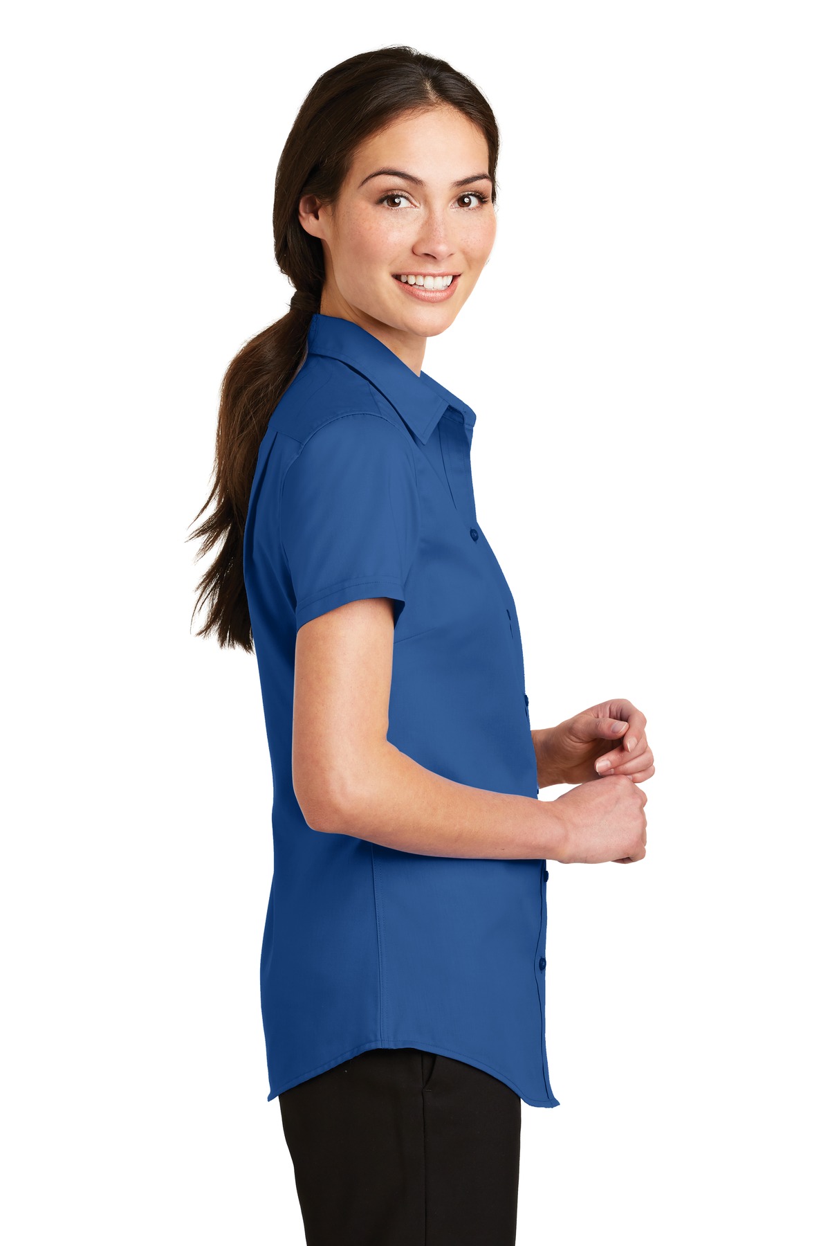Port Authority Women's Short Sleeve SuperPro Twill Shirt. L664 39