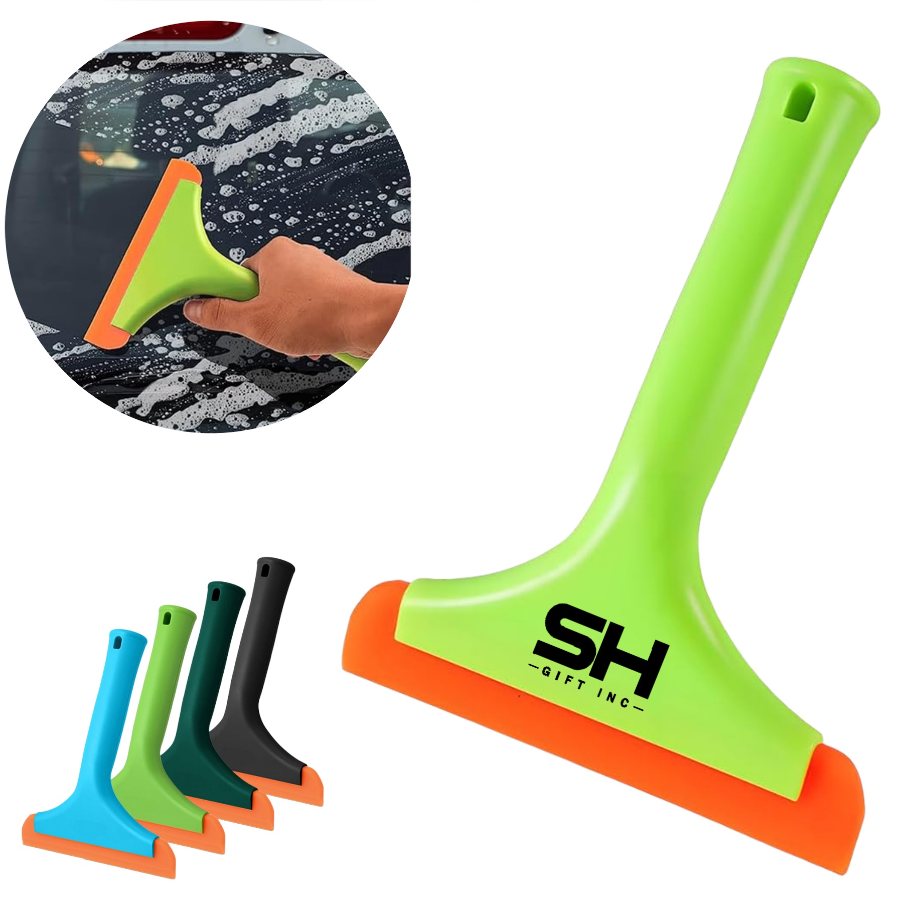 Mini Silicone Squeegee for Window, Door, Bathroom, Mirror, Car Window 1