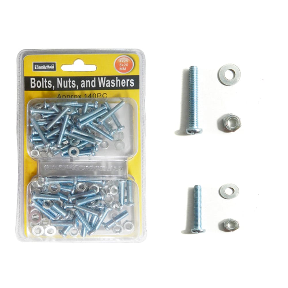 Bolts Nuts & Washer Sets - 140 Pieces 2