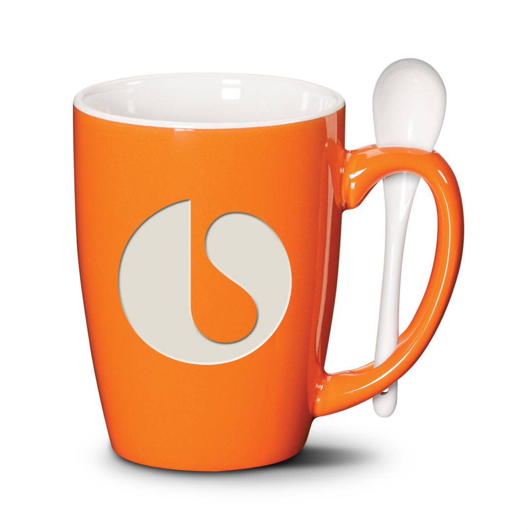 Winfield Mug & Spoon 15oz - Deep Etch 3
