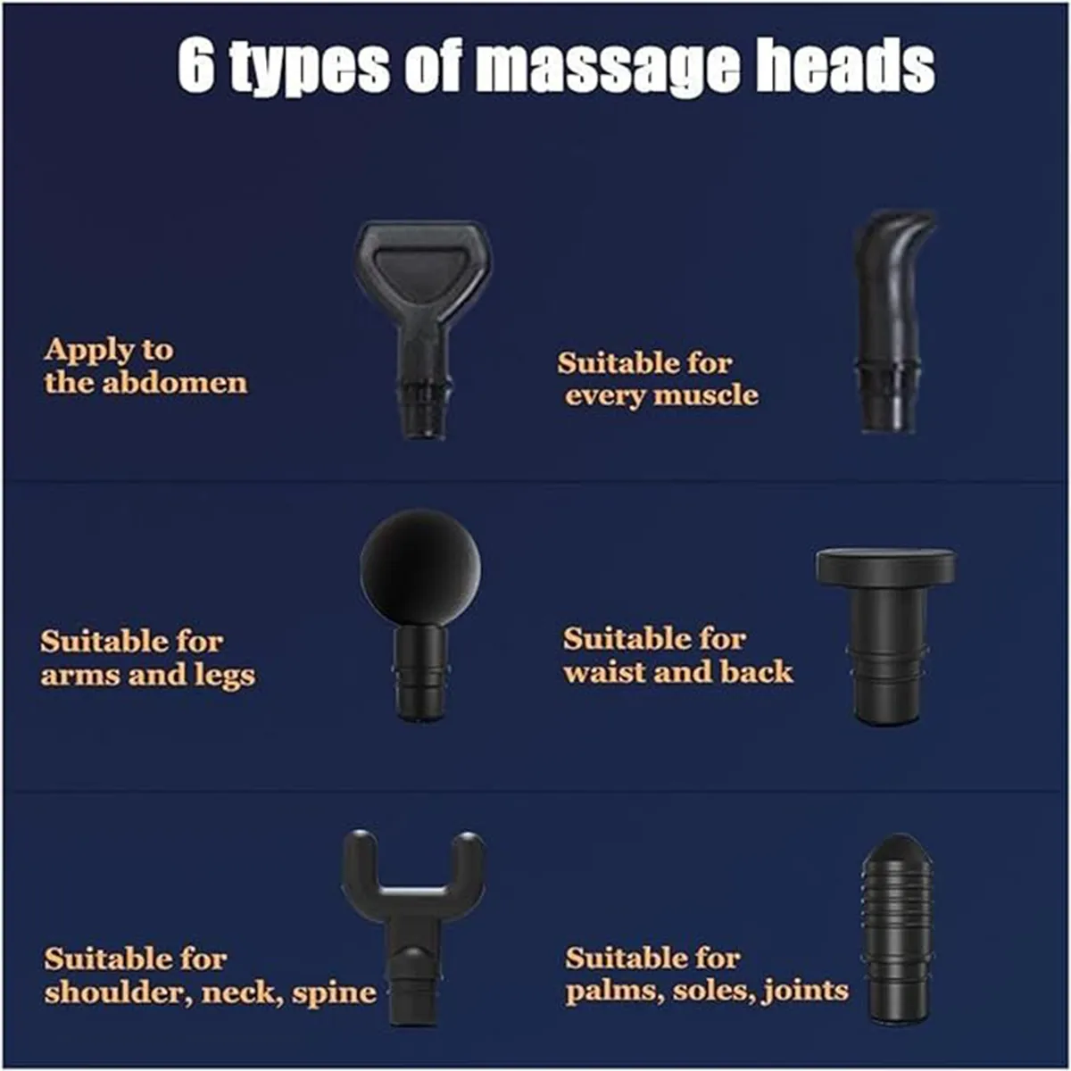 Wireless LCD Touch Display Electric Fascial Gun Massage 7