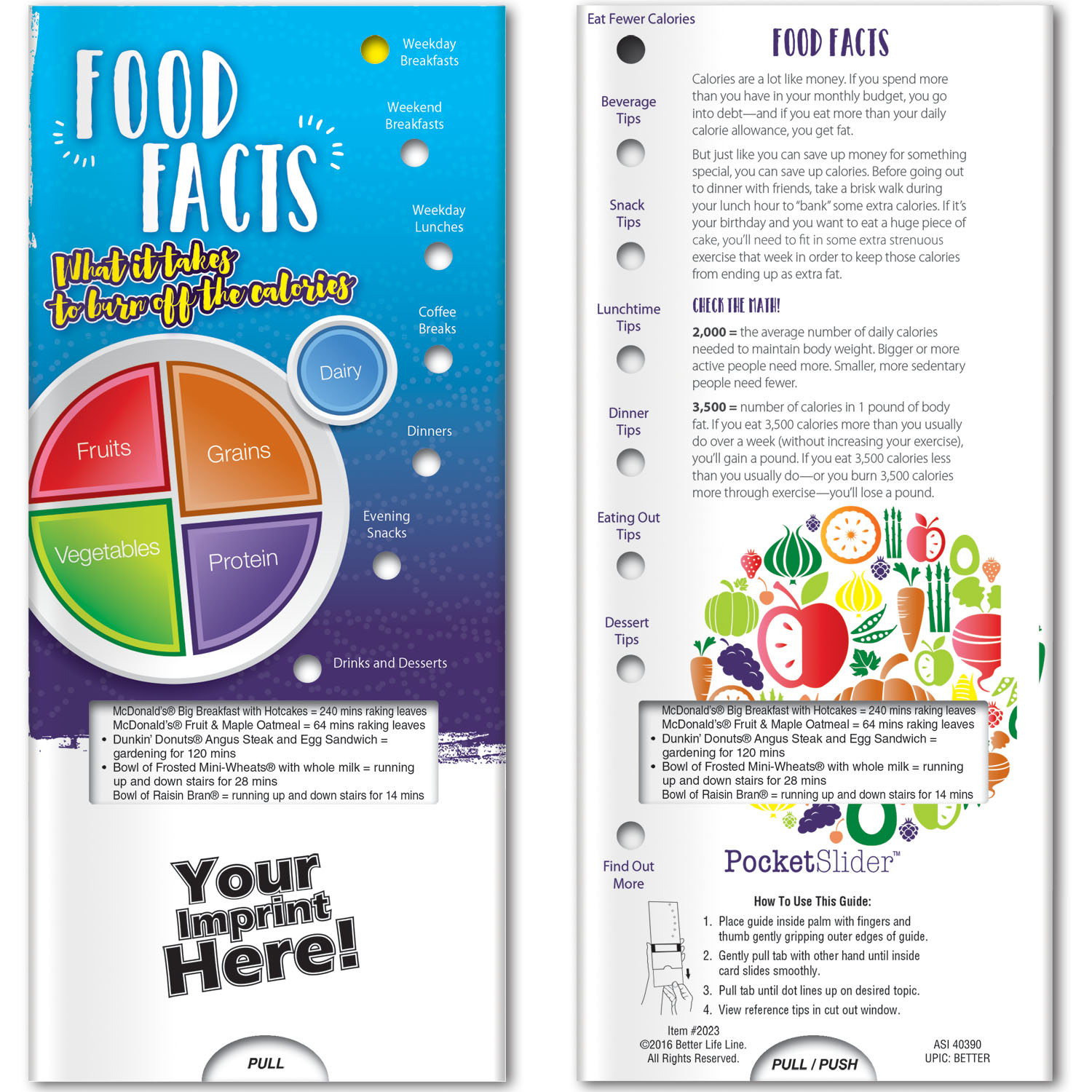 Pocket Slider - Food Facts — view 1 of 3