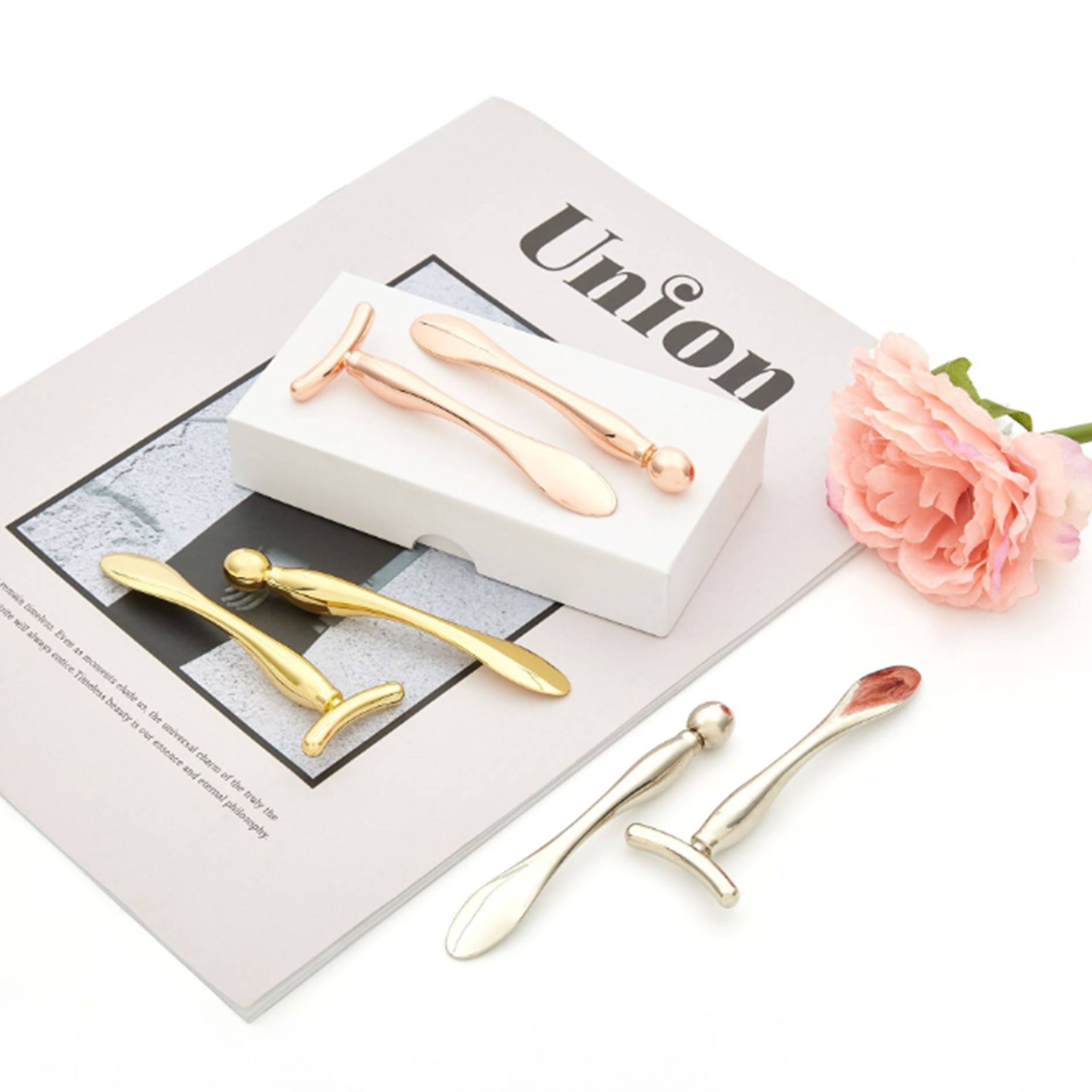 2PCS Metal Eye Cream Applicator 2