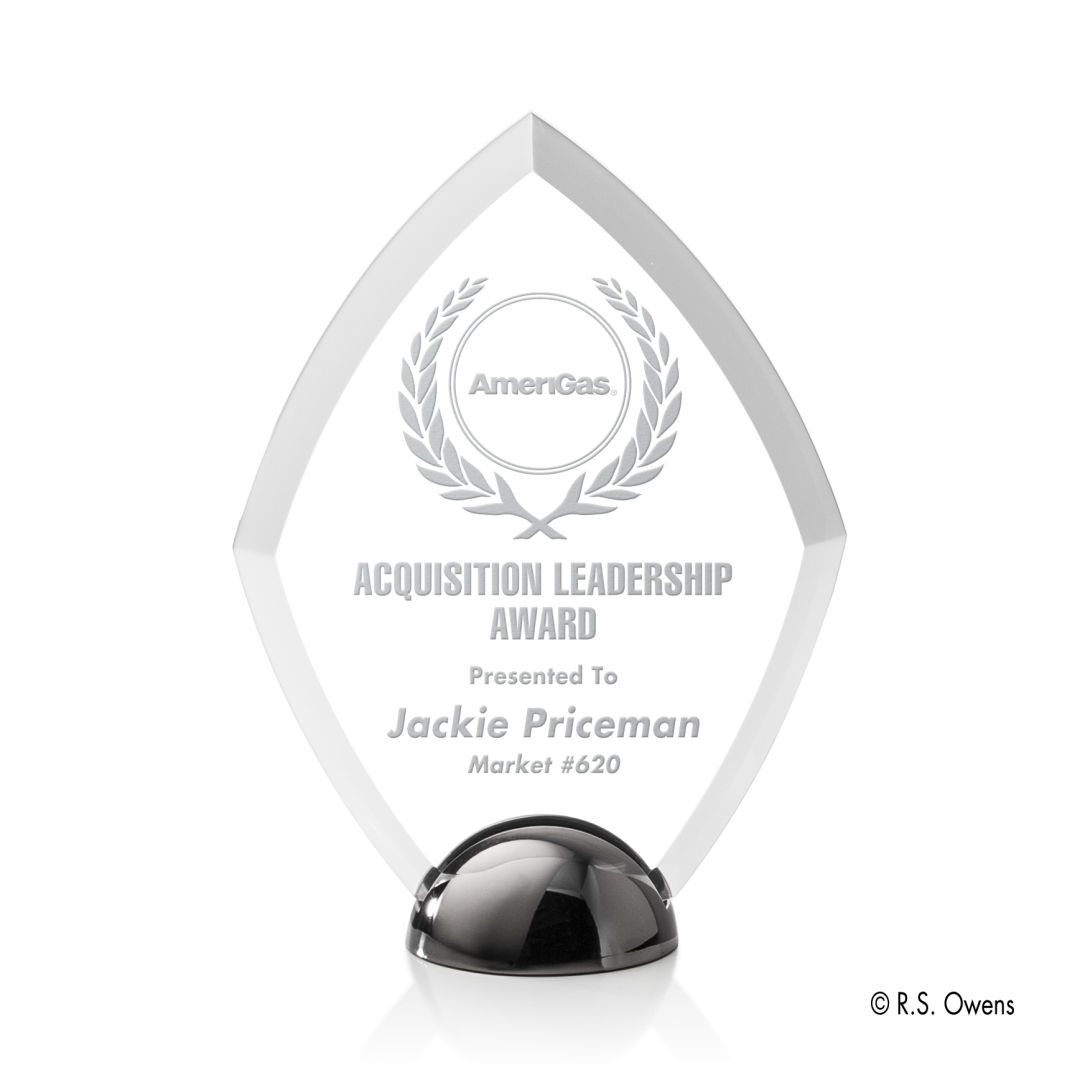 Diamond Hemisphere Award - Laser Engraved 4