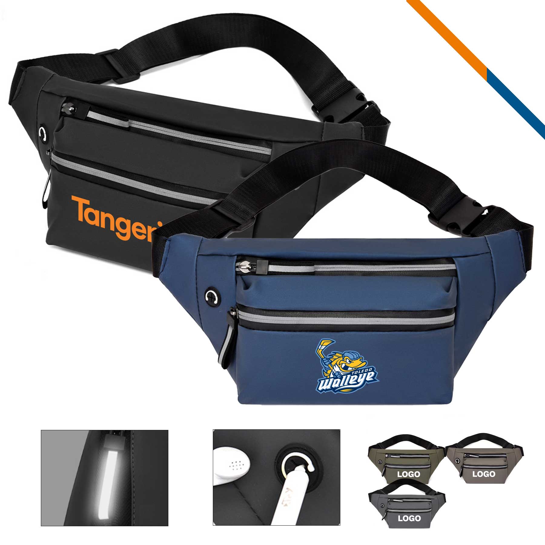 Pinel Luminous Zipper Fanny Pack 3