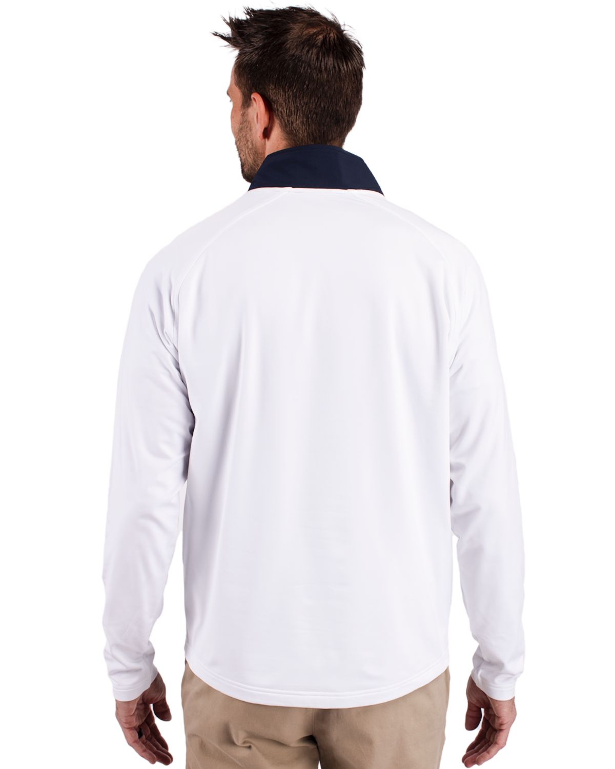 Cutter & Buck Adapt Eco Knit Hybrid Recycled Mens Quarter Zip 14