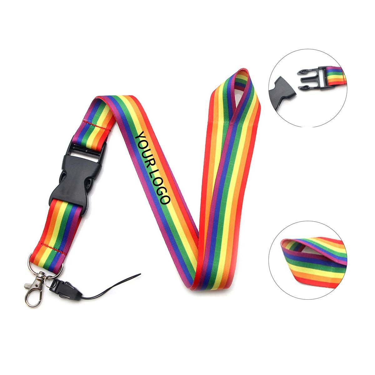 Colorful Polyester Lanyard with Strong Clip 2