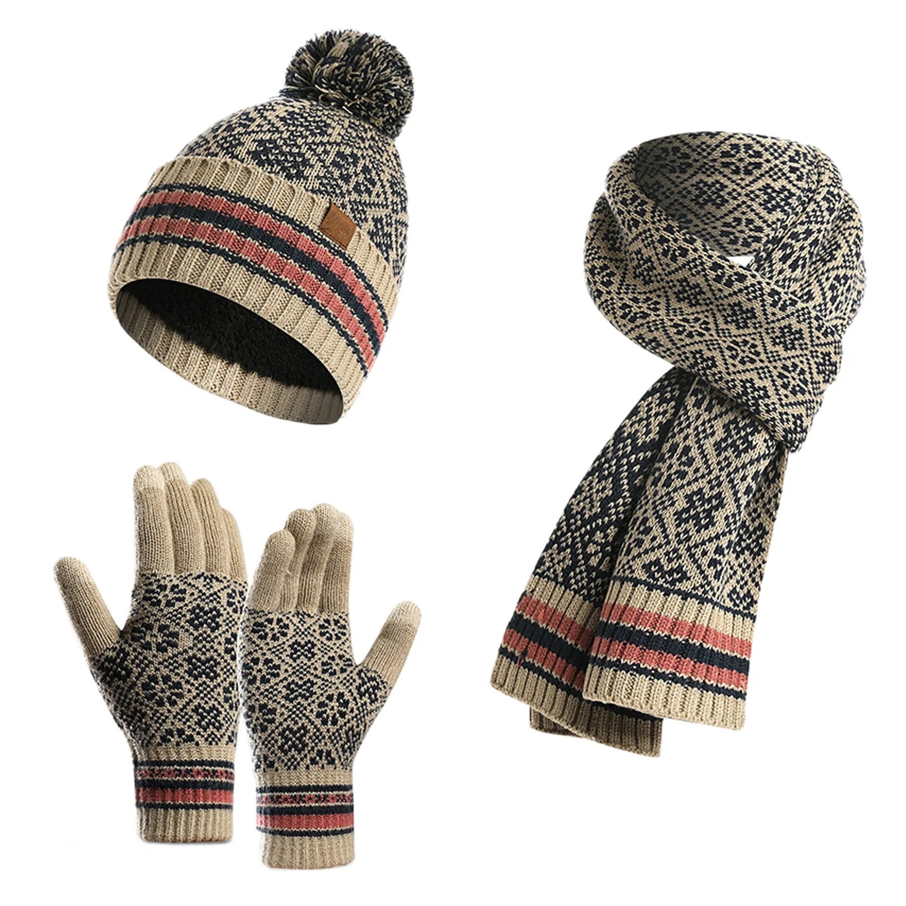 3Pcs Winter Warm Thermal Suit 2