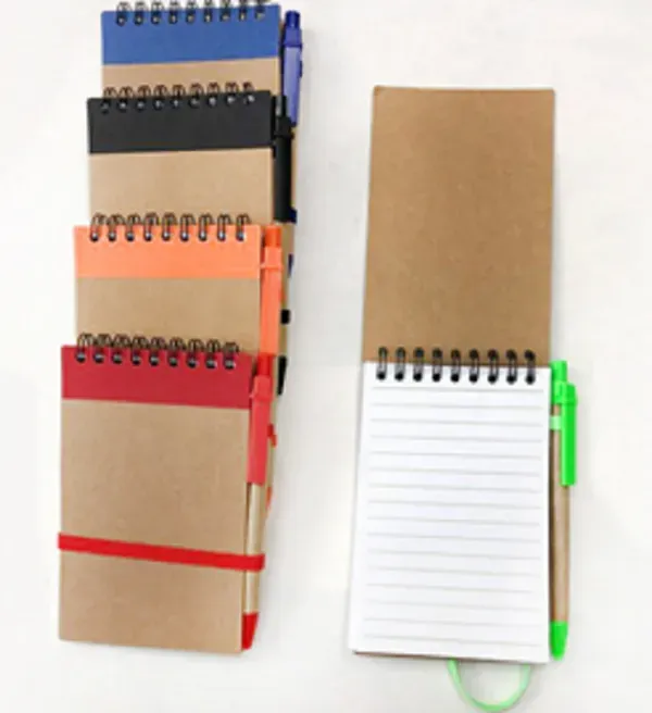 Custom Promotional Recycled Notebook With Pen 2