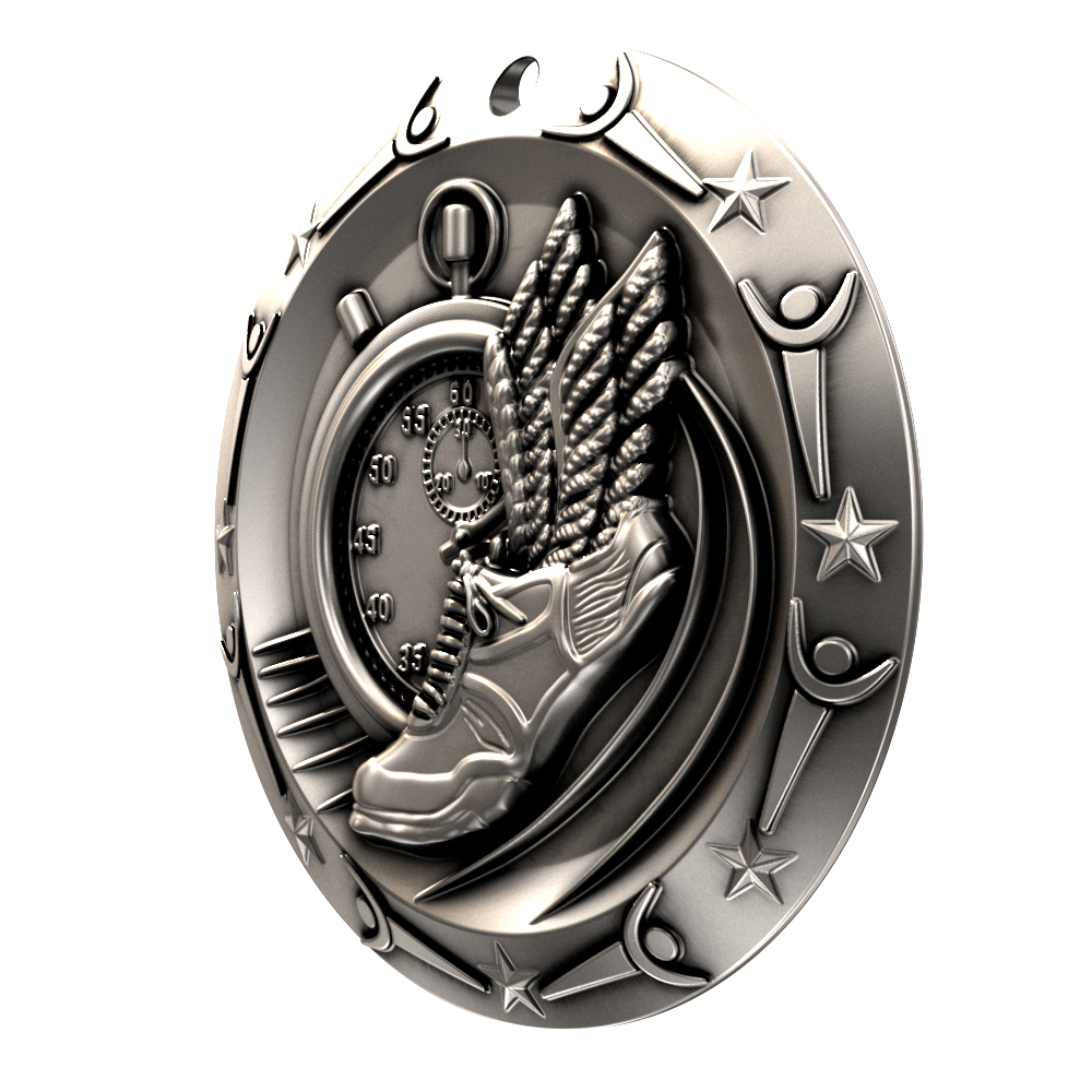 Track World Class Medallion (3") 4