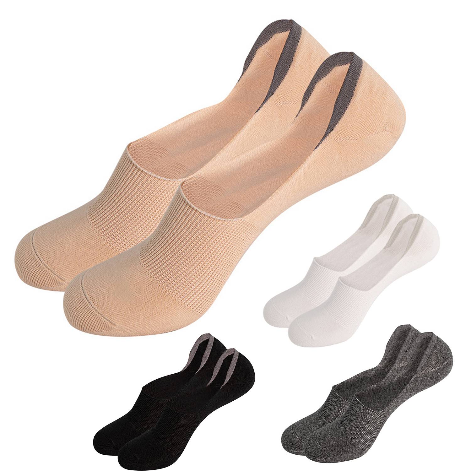 Cotton Sweat Wicking No Show Socks 7