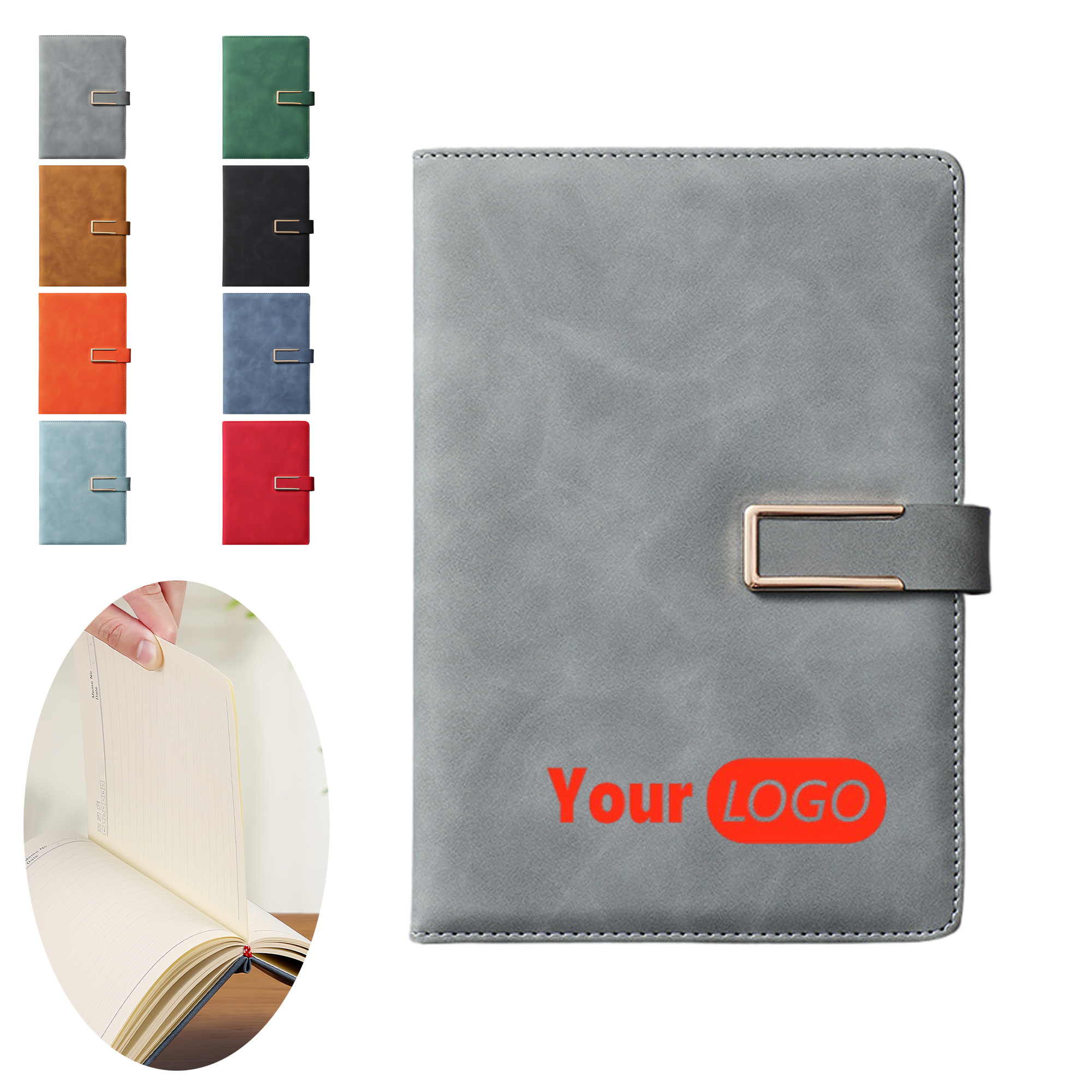 Soft Leather Magnetic Notebook 6