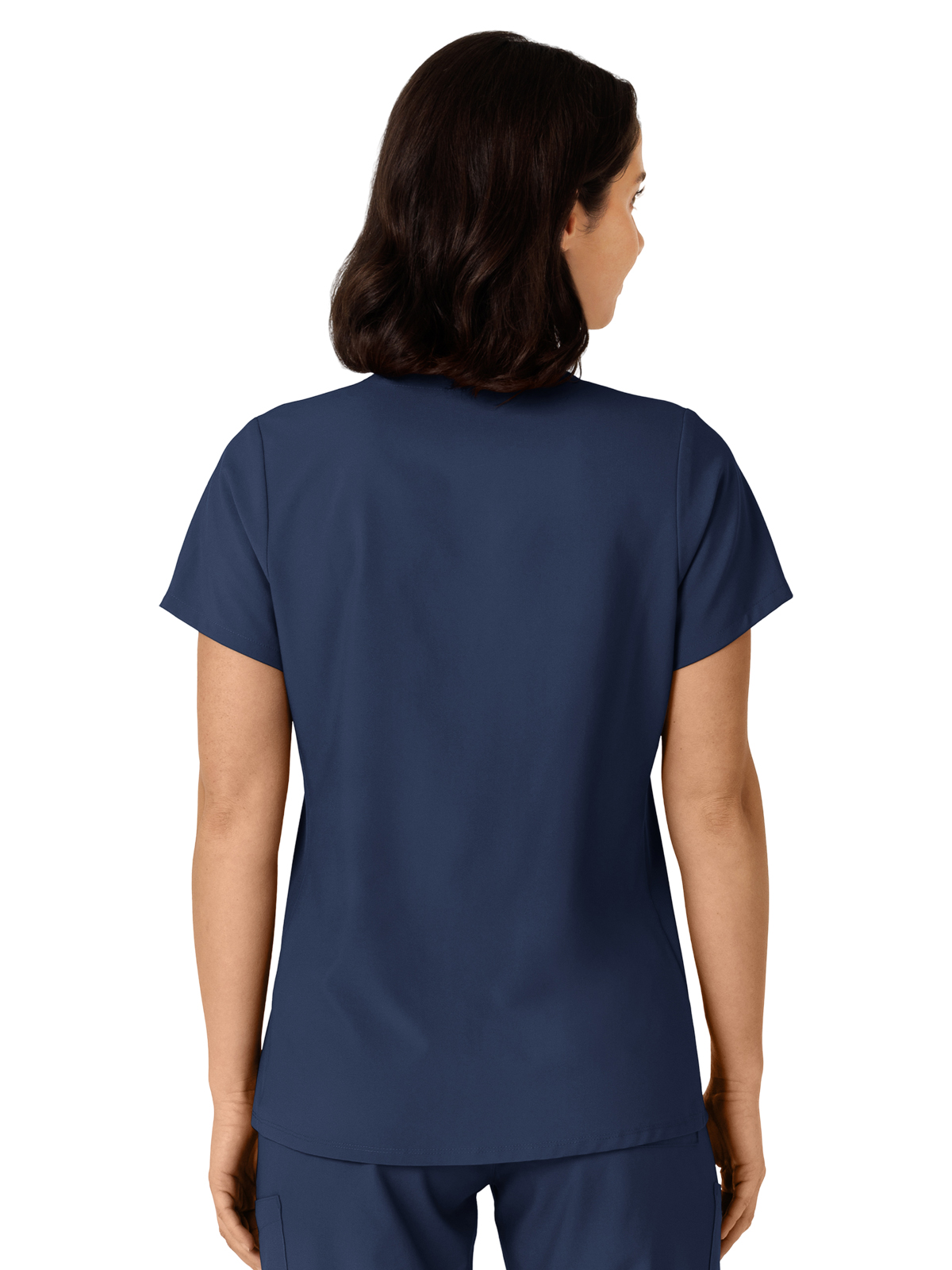 Wink - W123 - Women's Flex-n-Reach Side Panel V-Neck Top 1