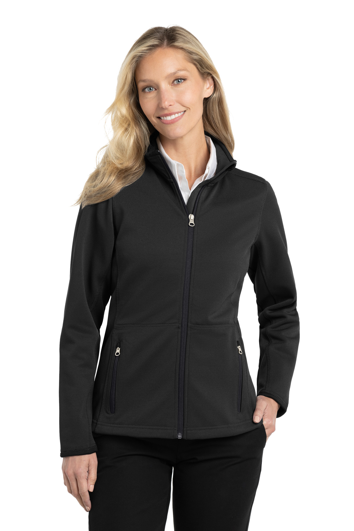 Port Authority Women's Pique Fleece Jacket. L222 5