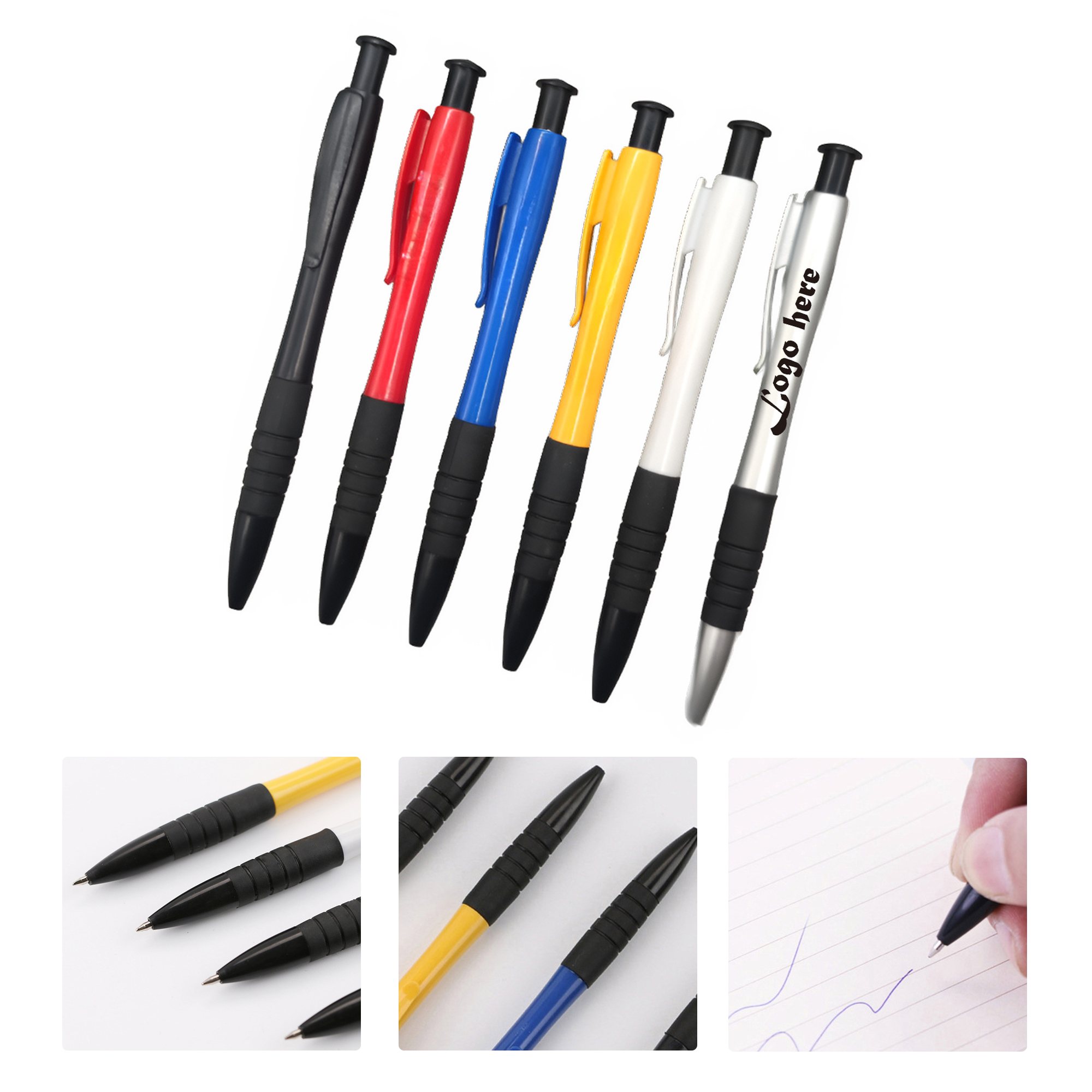 MOQ50 Custom Plastic Ballpoint Pen Office Gift 1
