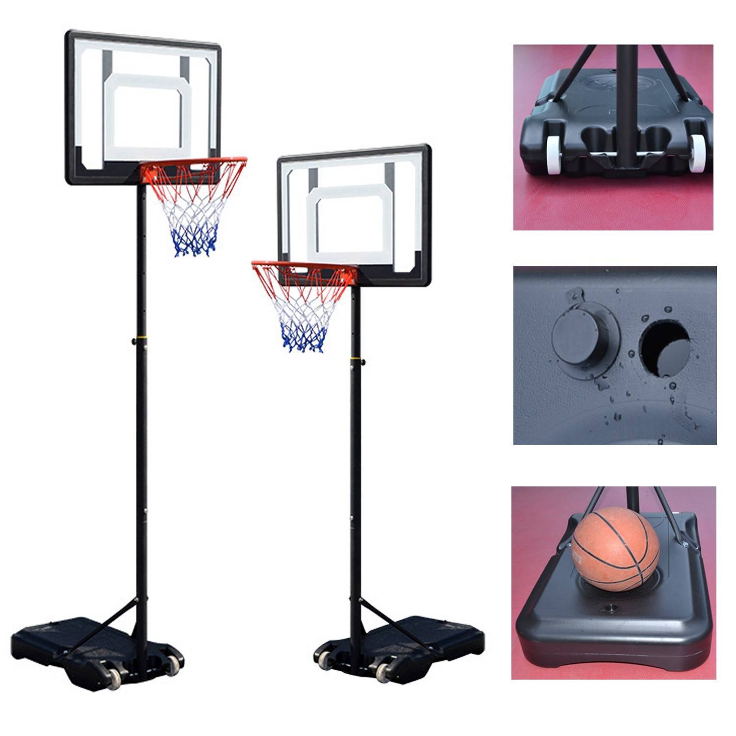 Height Adjustable Kids/Adult Basketball Hoop 2