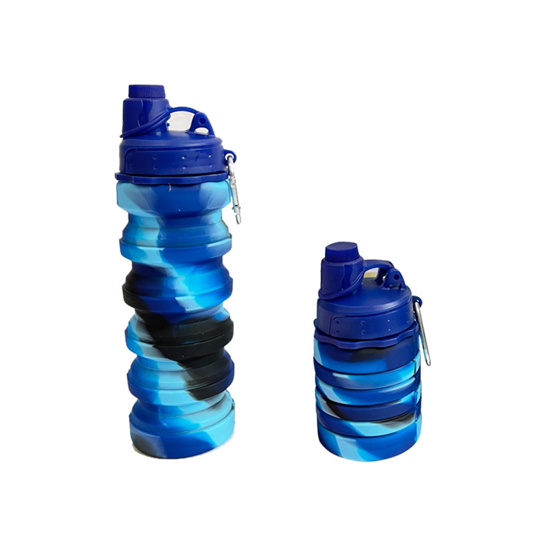 17 Oz. Rainbow Silicone Collapsible Sport Water Bottle 13