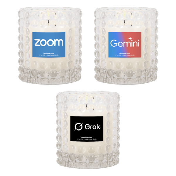 6 oz Candle in Bubble Texture Jar 8