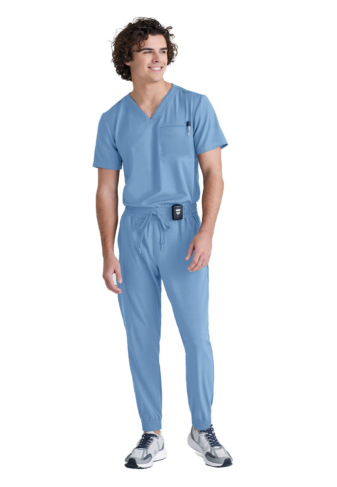 Grey's Anatomy Evolve Stretch - Men's One-Pocket V-Neck Journey Scrub Top 30