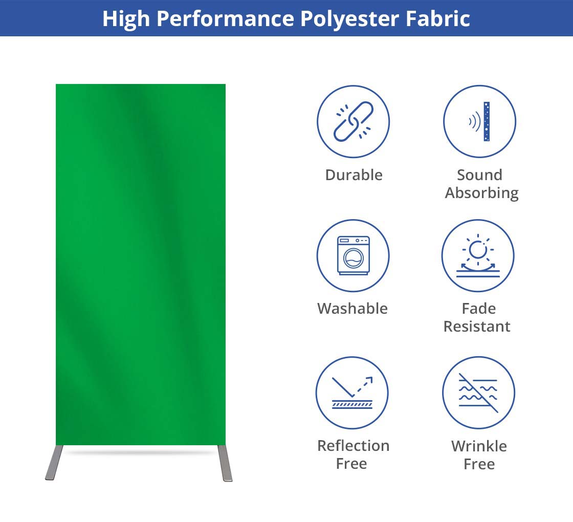 2' x 6.5' Economy Green Screen Backdrop Stands 6