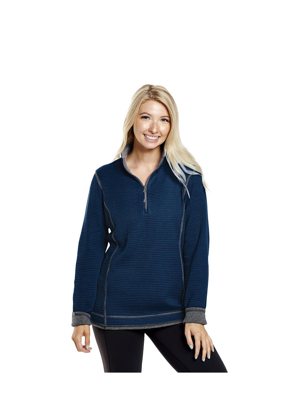Storm Creek Women's Maverick Waffle Knit Quarter Zip 13