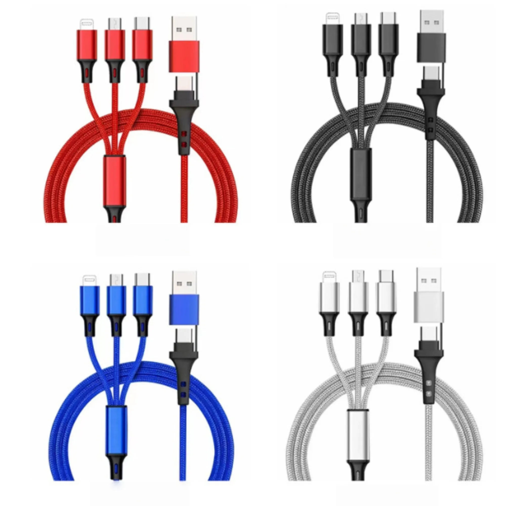 5-in-1 braided mobile data cable 3
