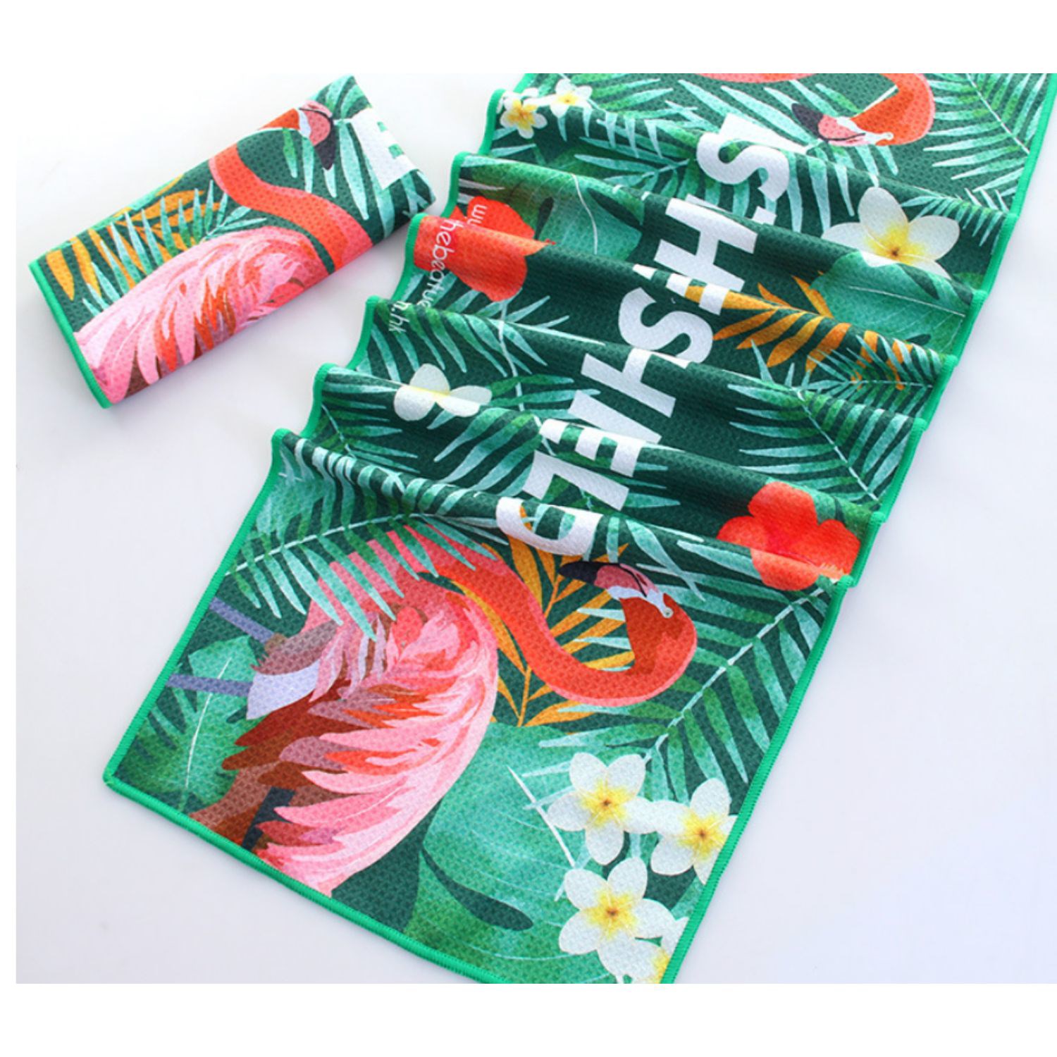 40"x 75" Sublimated Waffle Microfiber Sand Proof Beach Towel