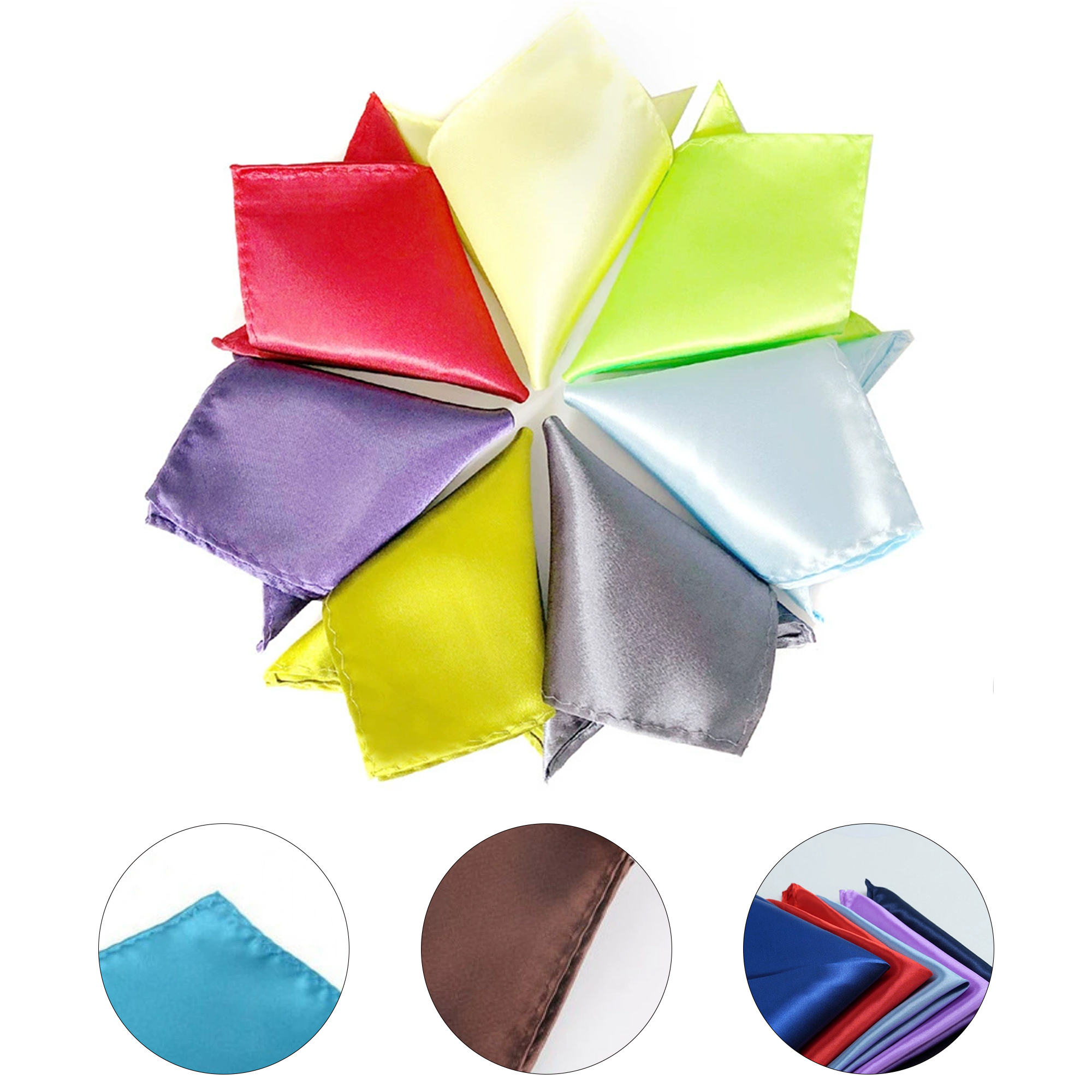 Men's Plain Pocket Square 2