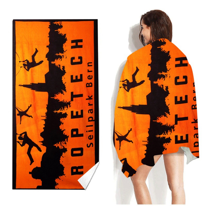 Microfiber Beach Towel- Full Color- 1 Side 2