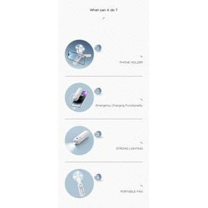 Dual-head Rechargeable Portable Foldable Mini Fan 3